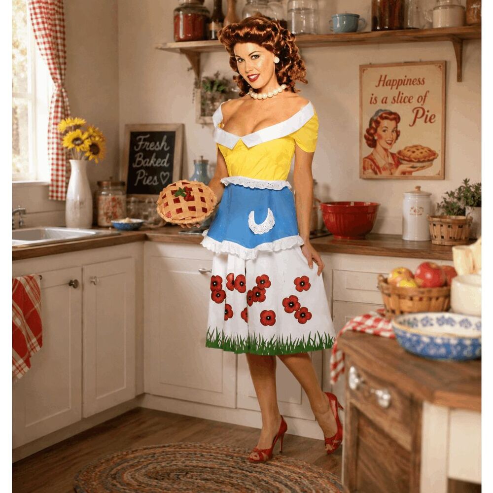 June Cleaver Cleavage 1950s Housewife Woman Rasta Imposta Costume 7677 Size 4-12